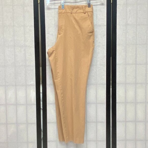 Time and Tru High Rise Stretch Straight Leg Ankle Dress Pants Slacks 12 Tan - Picture 5 of 13